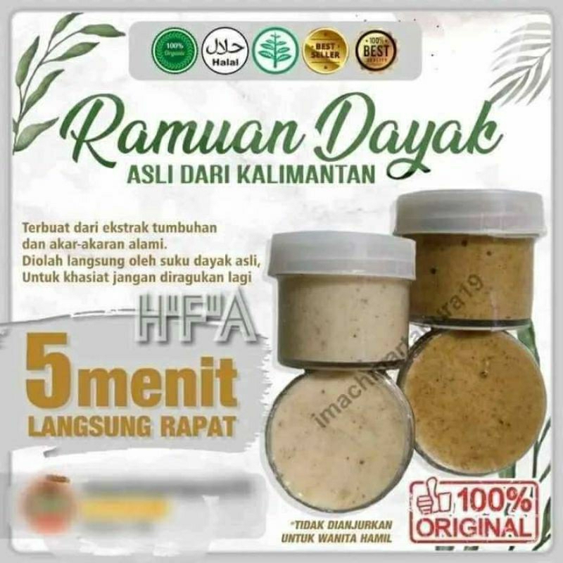 RAMUAN DAYAK ORIGINAL HERBAL /RAMUAN BUJANG DAYAK KALIMANTAN