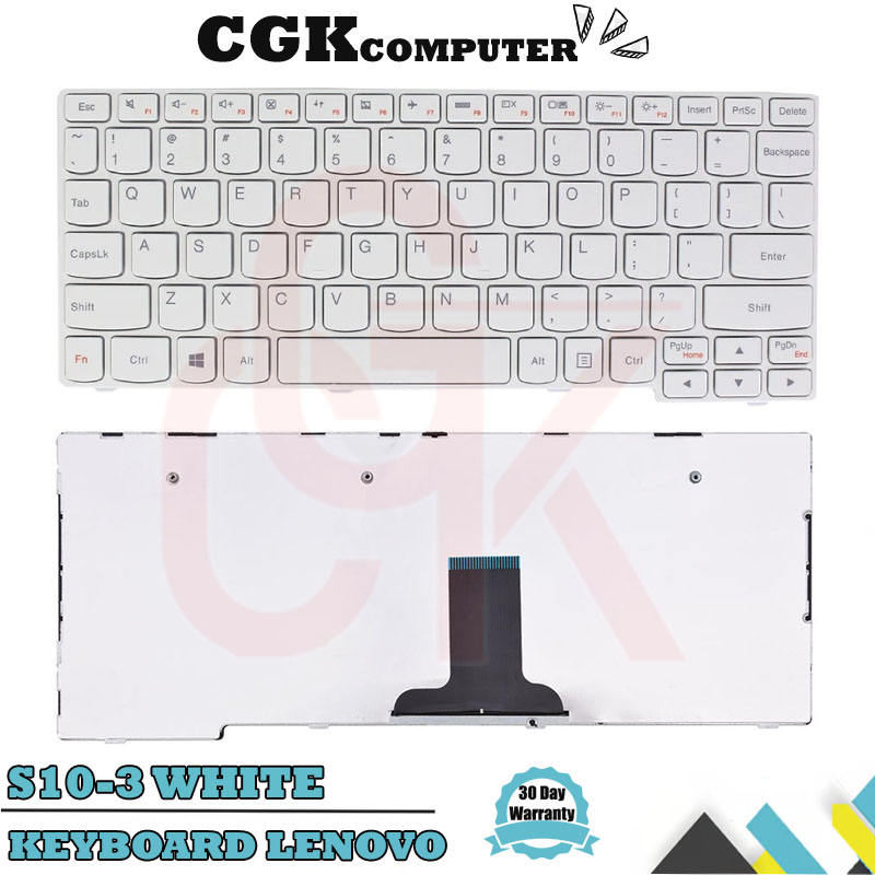 Keyboard Laptop Lenovo S100 S110 S10-3 S10-3s M13 PUTIH