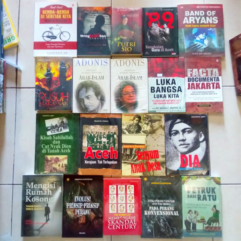 OBRAL MURAH BUKU ORIGINAL / BUKU SEJARAH / NOVEL SEJARAH / BIOGRAFI TOKOH / TAN MALAKA / AGAMA JAWA 