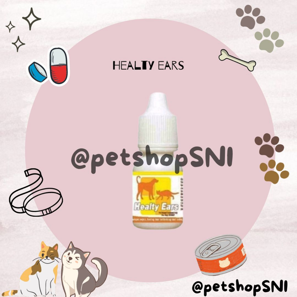 (RAIDALL) HEALTY EARS obat tetes telinga kucing anjing radang telinga bernanah bengkak