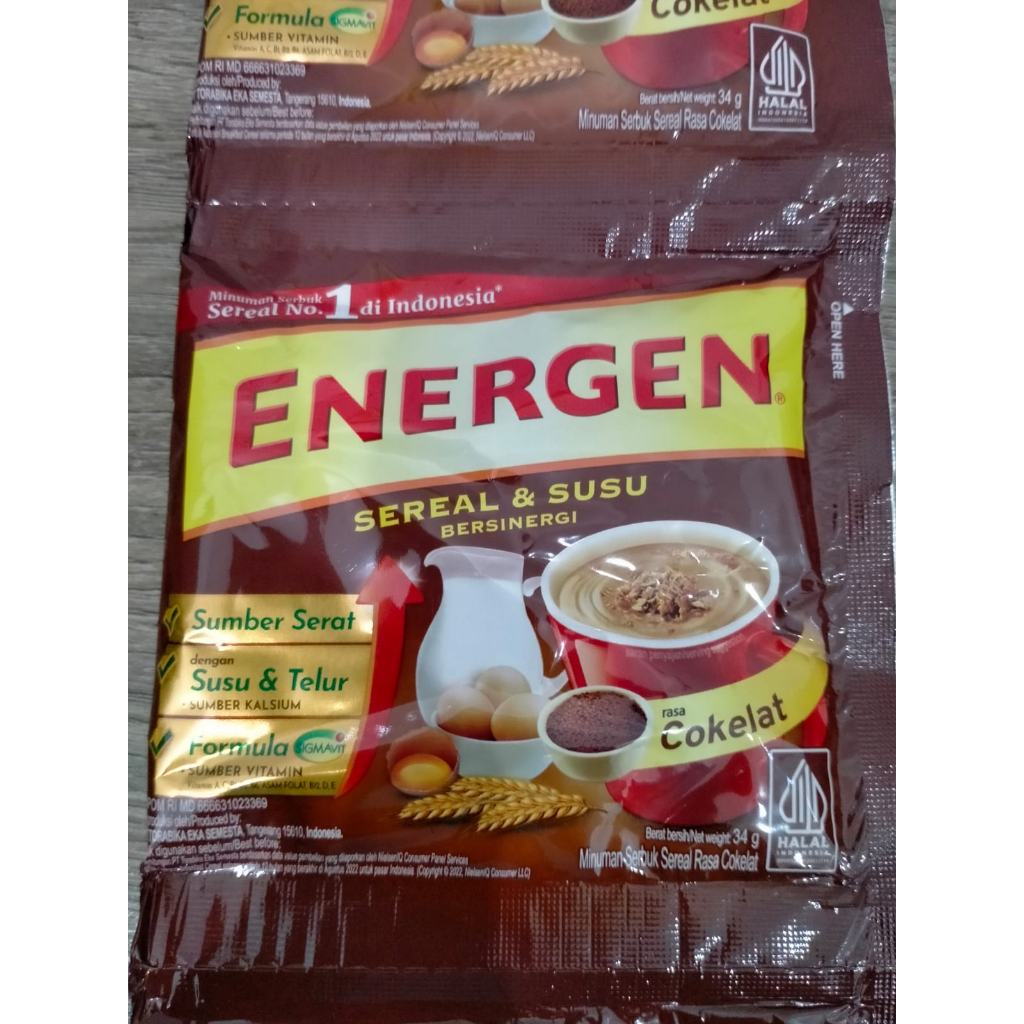 

Energen SEREAL DAN SUSU 34 GR ISI 5 sachet DAN 10 sachet