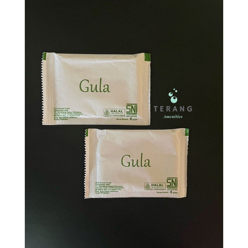 

Gula Putih Sachet Hotel 6gr Isi 250pcs