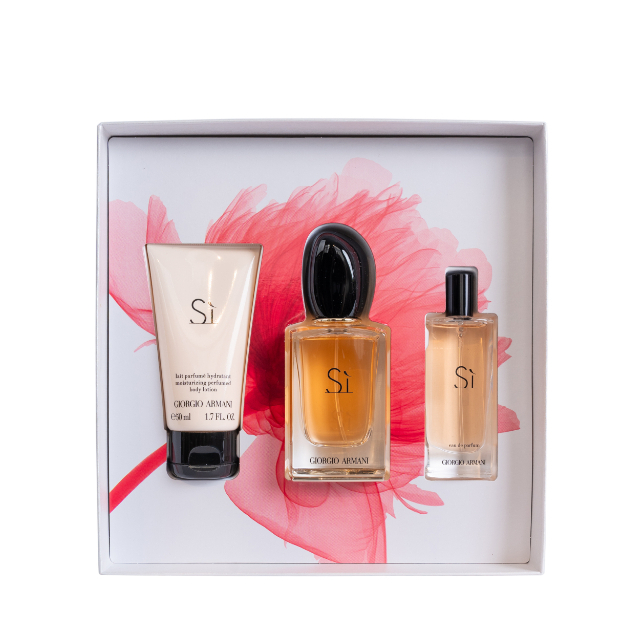 Giorgio Armani Si EDP Set - 50ml+15ml+ Body Lotion - Parfum Original