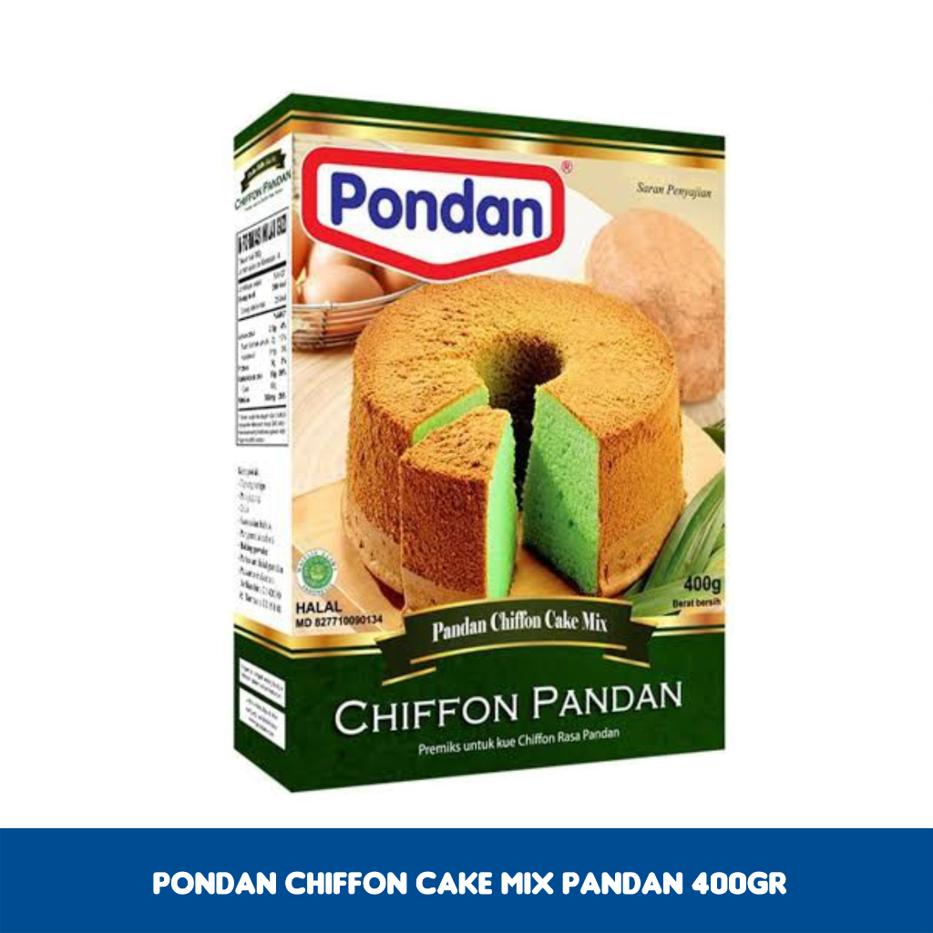 

Pondan Chiffon Cake Mix Pandan 400 Gram