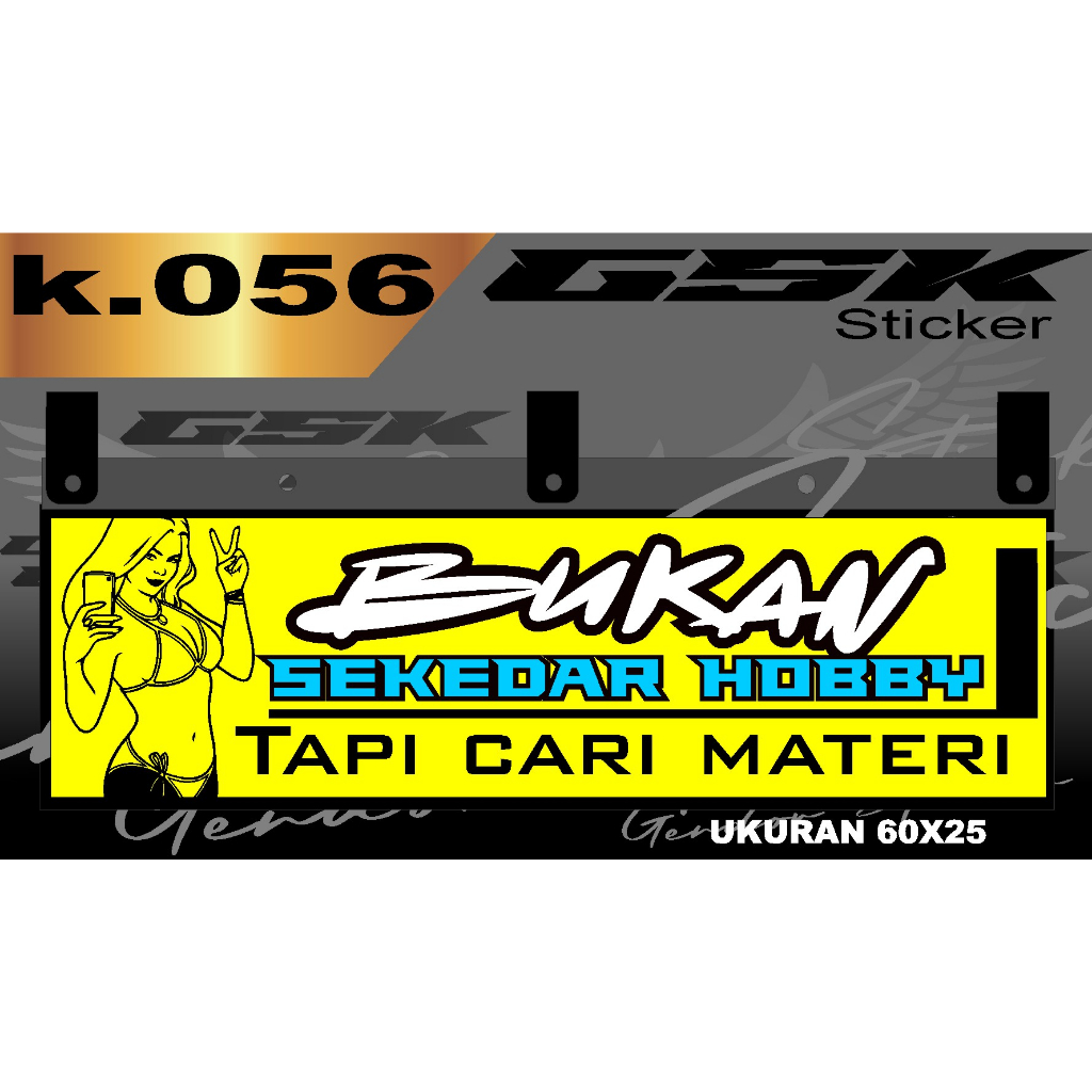 Stiker Cutting Karpet Belakang Truk All Sticker Variasi Karpet k.056