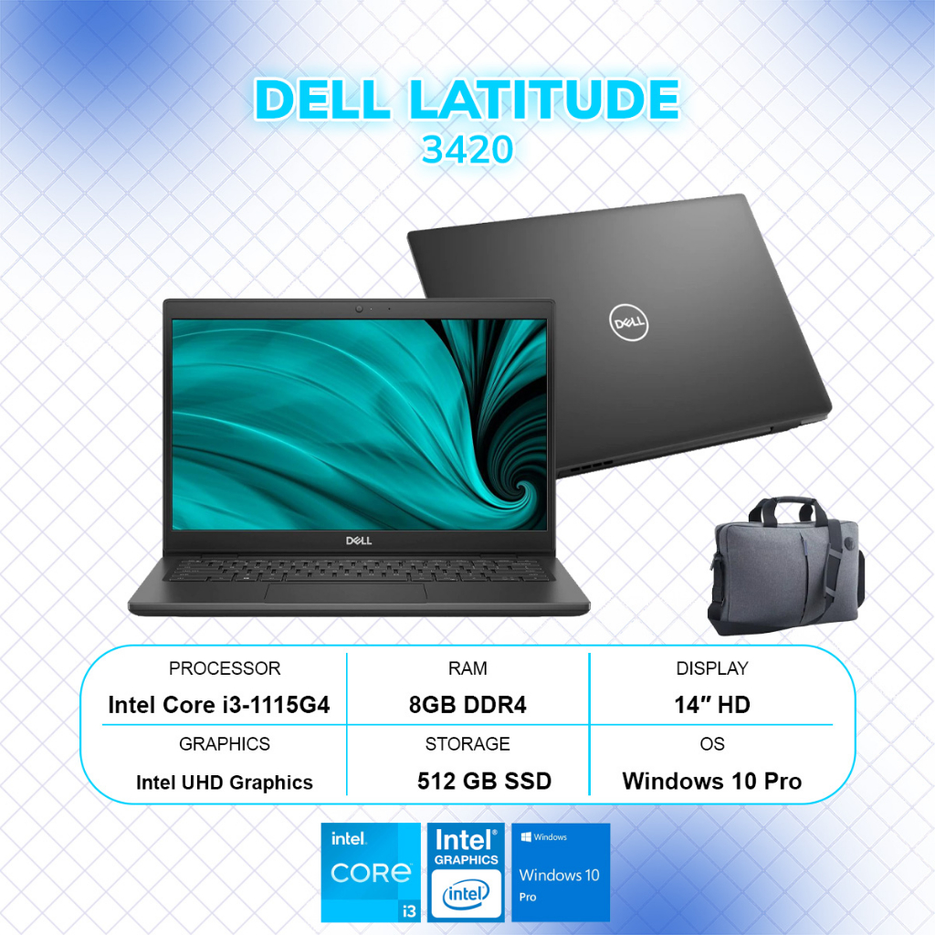 Laptop Dell Latitude 14 3420 (Intel Core i3-1115G4 /RAM 8GB / SSD 512 / 14" HD / Windows 10