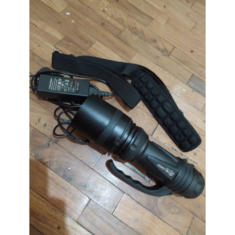 Senter POLARION PS - PH40 (Unit,Tali,Baterai,Charger Ori). Second Mulus Terawat Pemakaian Pribadi & 
