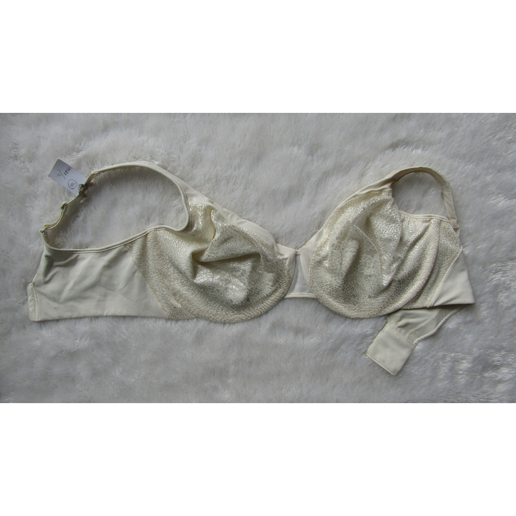 LILYETTE BY MAIDENFORM COMFORT MINIMIZER BRA CRM LACE SIZE 42DD