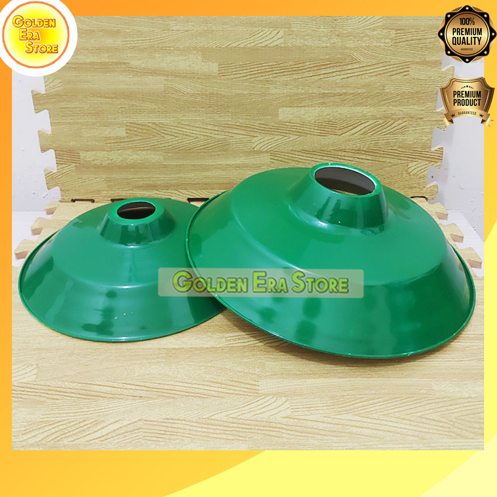 Kap Lampu Jalan WD Hijau Gantung E27 dan E40 Kap Hijau / Kap Lampu Jalan E27 (kecil) dan E40 (besar)