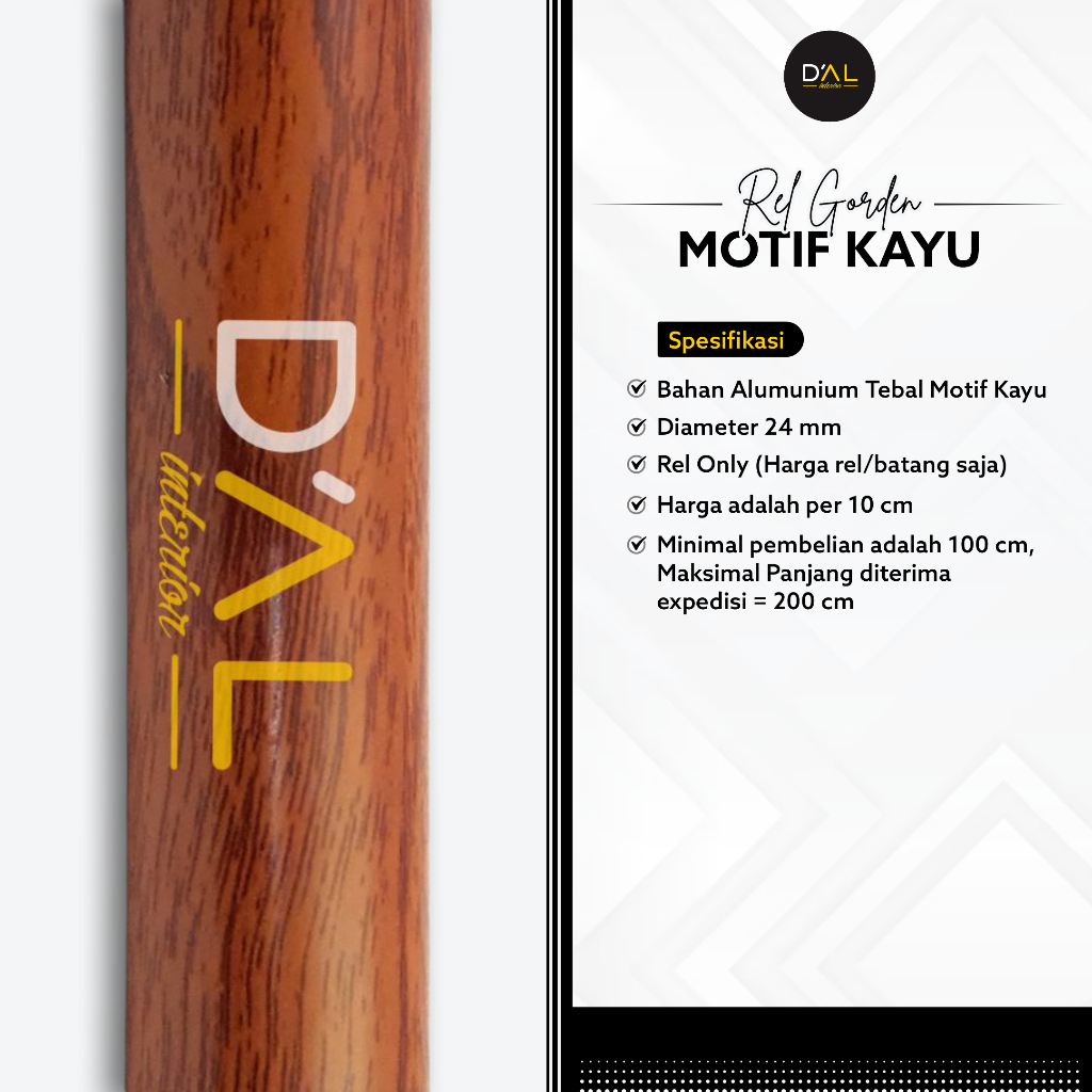 Batang Gorden Minimalis  Batang Gorden Minimalis Murah  Batang Gorden 2 meter  Batang Gorden Bahan A