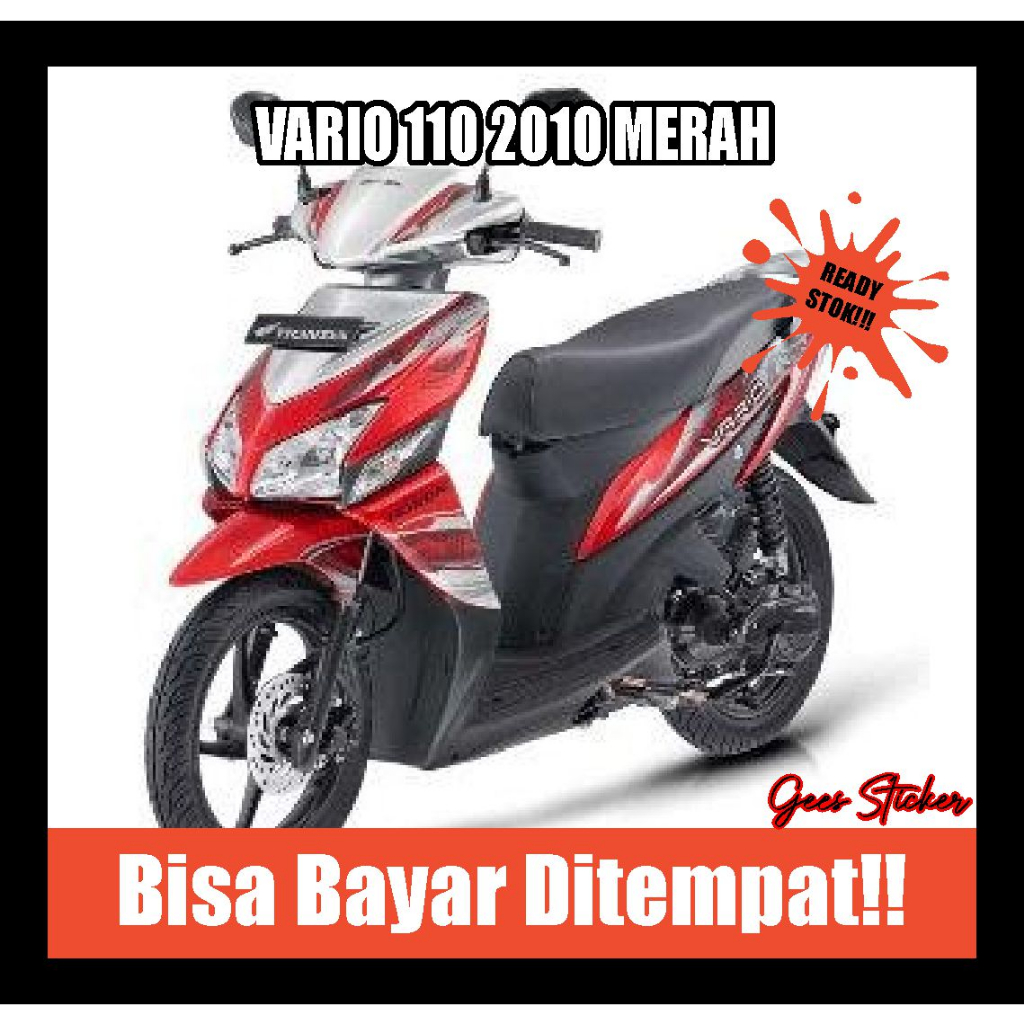 striping vario 110 2010 merah