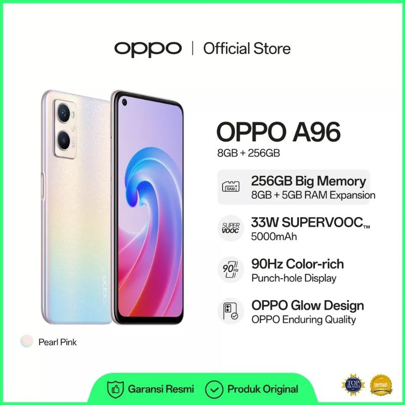 Oppo A96 4G 8+5/256GB Garansi Resmi