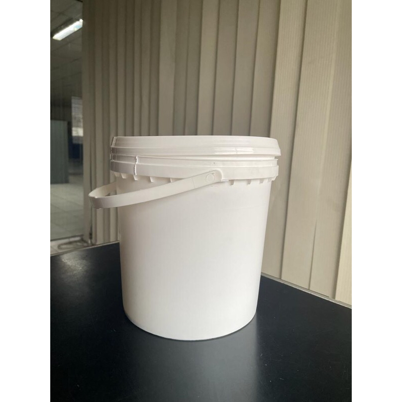 Ember plastik 4 liter Pail 4 liter (4.5KG) cocok untuk selai, cat dan penyimpanan makanan (WHITE YEL