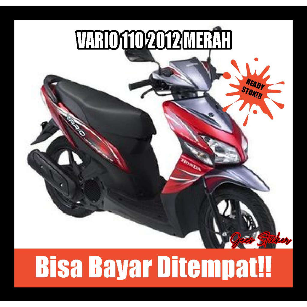 striping vario 110 2012 merah