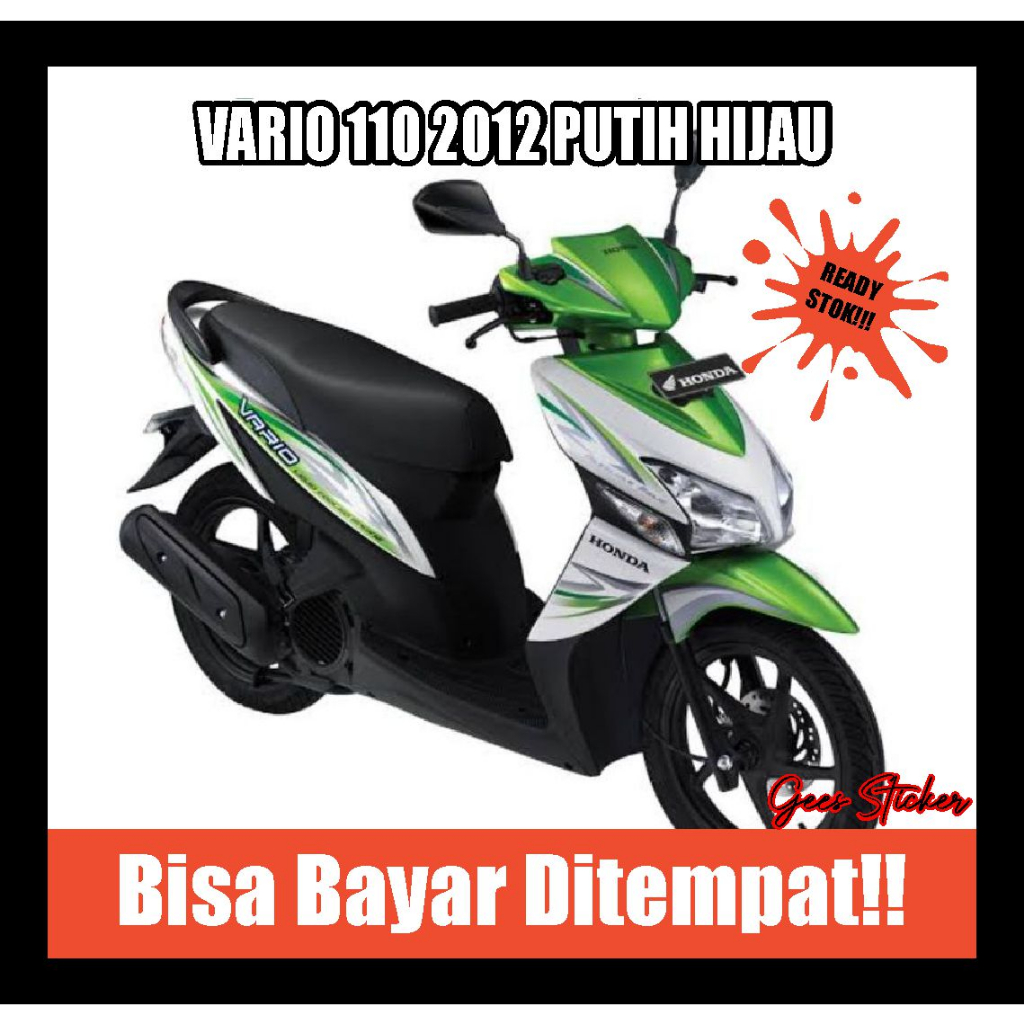 striping vario 110 2012 putih hijau