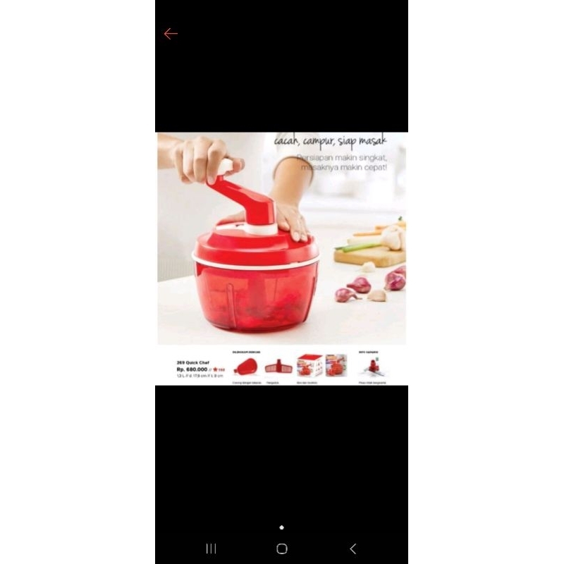 quick chef tupperware