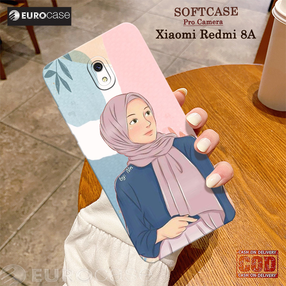 Casing Hp Xiaomi Redmi 8A- Fashion Case Hijab - Soft Case Hp Xiaomi Redmi 8A- Kesing Hp - Softcase  