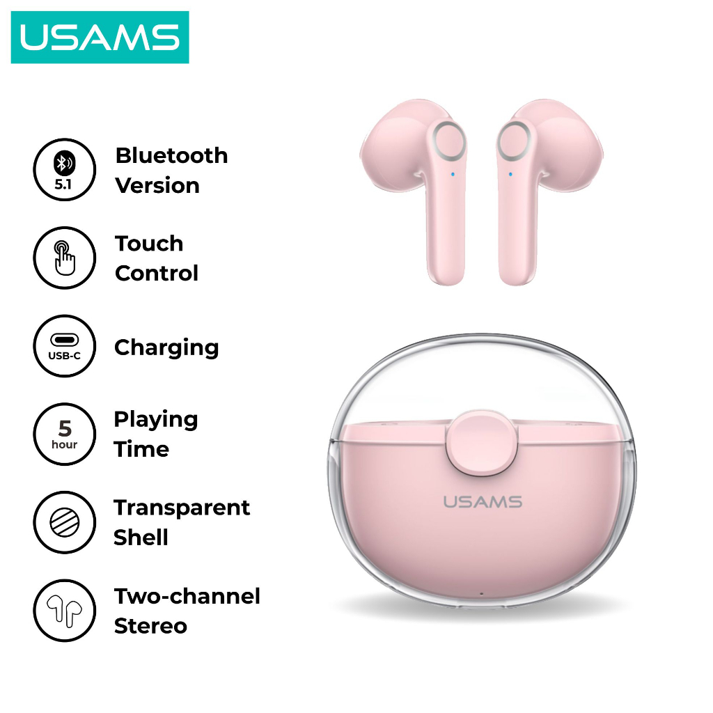 USAMS TWS BU12 Handsfree Bluetooth 5.1