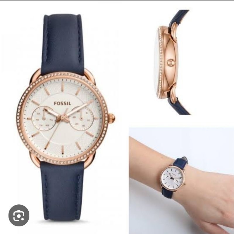 BRANDED WATCH ES4394 ES 4394 JAM TANGAN WANITA TAILOR NAVY STRAP ORIGINAL