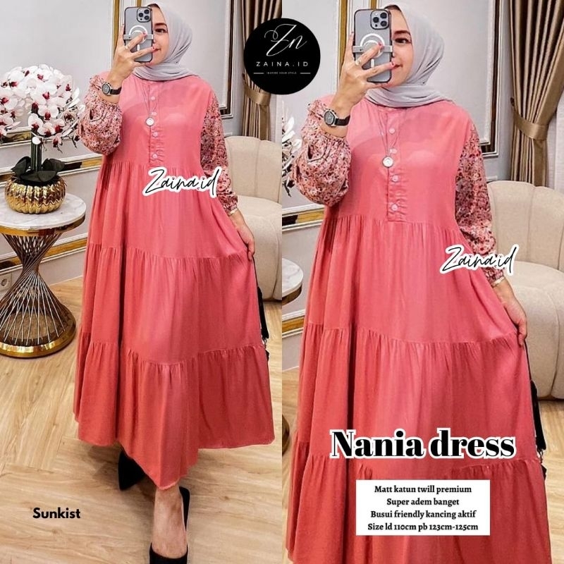 Nania Dress by Zaina.id ori