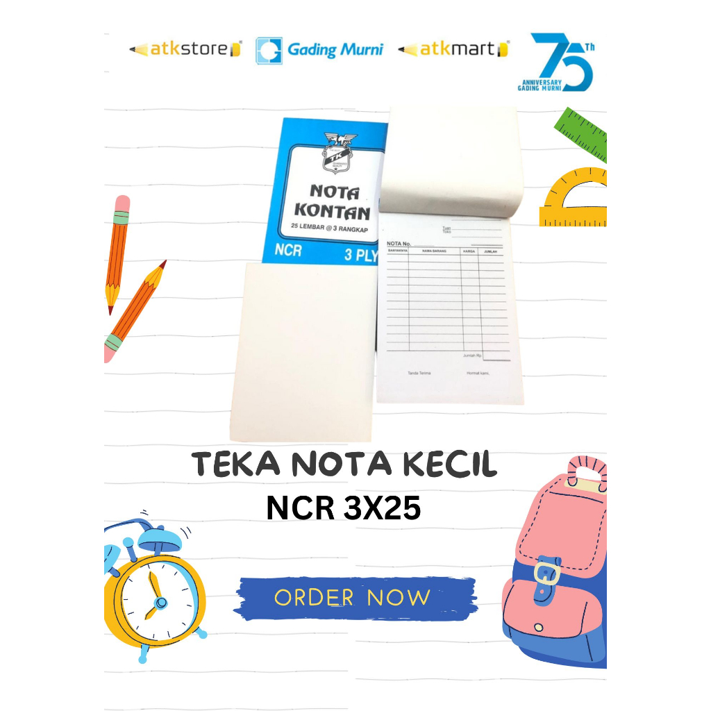 

NOTA 3PLY/TEKA NOTA NCR 3X25