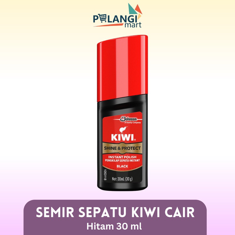 SEMIR SEPATU KIWI CAIR HITAM 30 ML