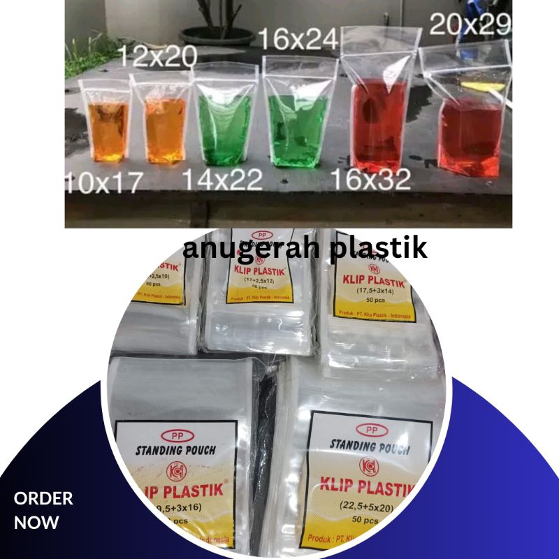 plastik klip standing pouch paling tebal 12 micron
