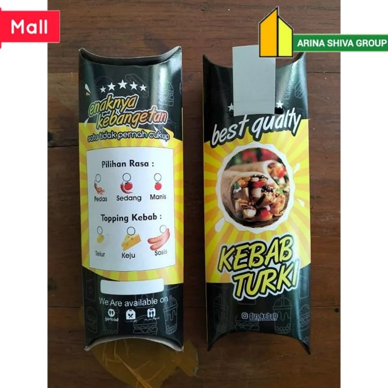 

100 LEMBAR KERTAS KEBAB TARIKAN UKURAN 24 × 9,2 CM KARTON HIGH QUALITY TEBAL PRODUK TERBARU | KOTAK KEBAB KEKINIAN | DUS KEBAB VIRAL TIKTOK | KEMASAN KEBAB | BOX KEBAB 100 PCS MURAH | CENTRAL JAYA ABADI | ARINA SHIVA GROUP 6222