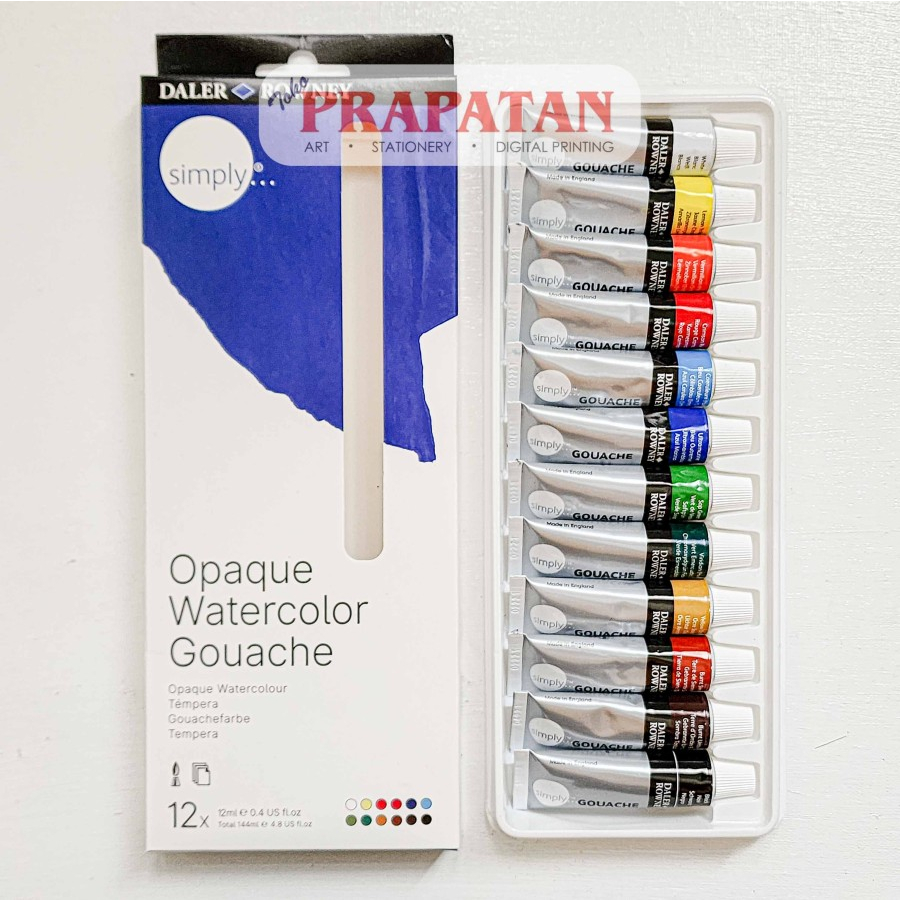 

Daler Rowney Simply Gouache 12x12ml | Cat Gouache ILS27