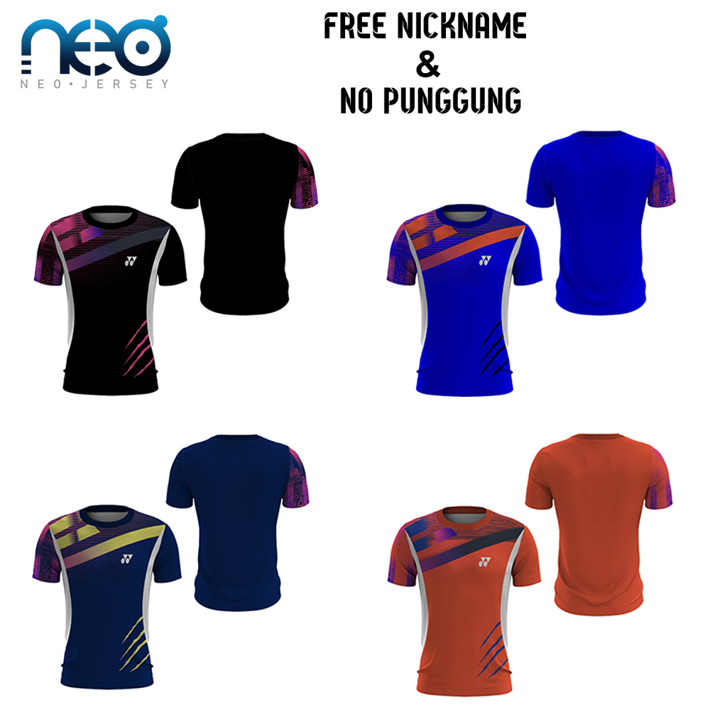 [NeoJersey] Jersey Badminton Pria Lengan Pendek Kerah O - ART 7