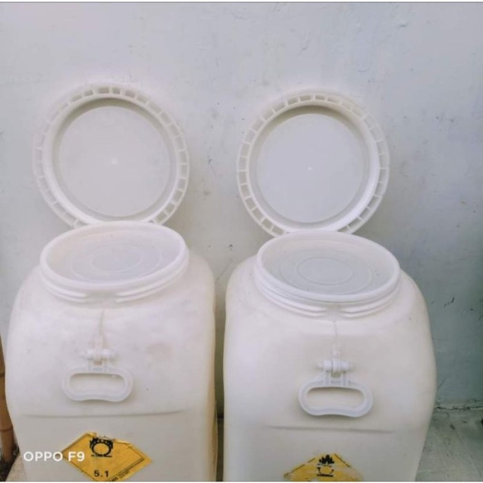 Drum Bekas Kaporit Kapasitas 50 Liter / Drum Bekas Kaporit Dengan Tutup Berlapis
