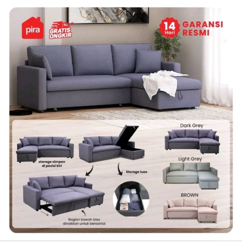 Sofa Bed Storage Box /Sofa Minimalis Modern / SofaBeed Ruang Tamu
