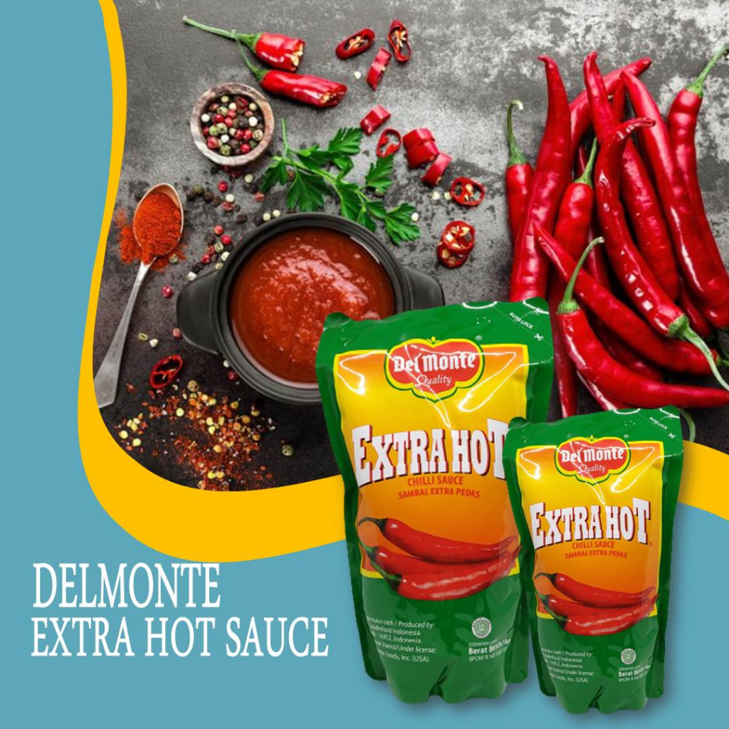delmonte saos sambel /extra hot / chilli sauce / kemasan 1kg