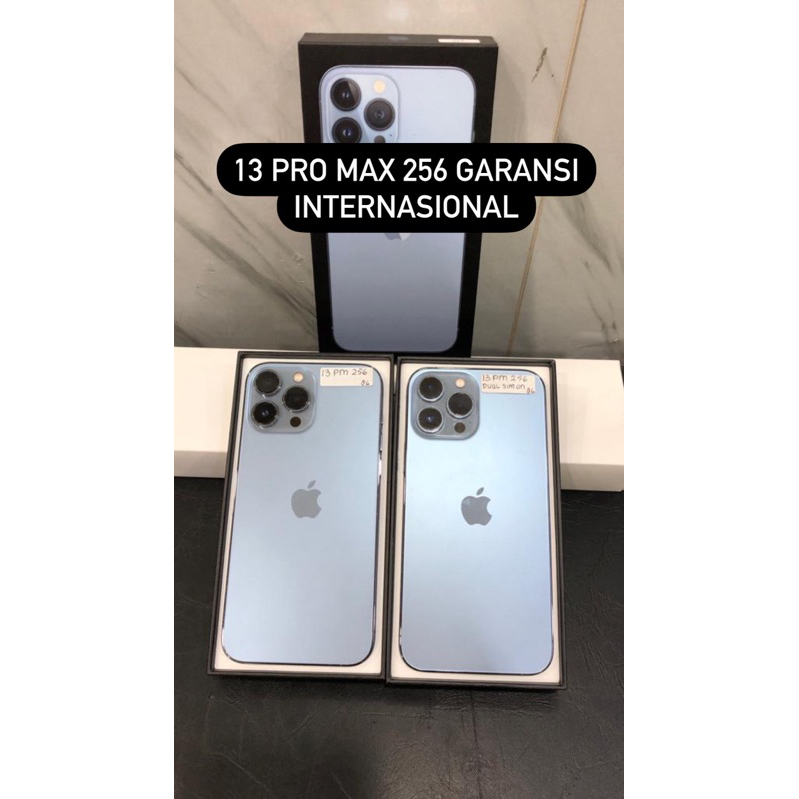 13 pro max 256 internasional second dual sim on