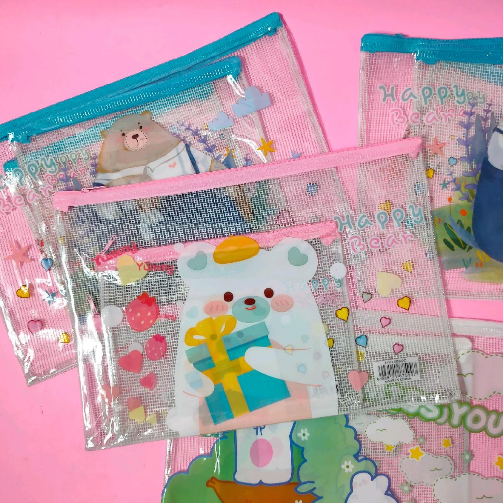 

Map / Pouch File Dokumen 3 in 1 Ukuran Besar 33x23cm, Tanggung 22x17cm, Kecil 20x10cm Plastik