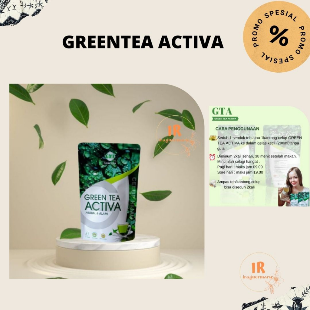 

✔ Teh Hijau Diet Pelangsing Greentea Activa Urai