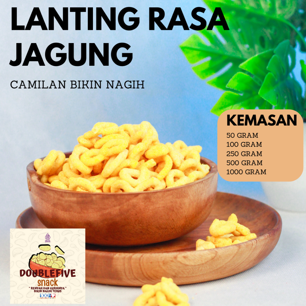 

Makanan Ringan Klanting Lanting Singkong Bumbu Jagung Balado Bawang Oleh-oleh Khas Kebumen