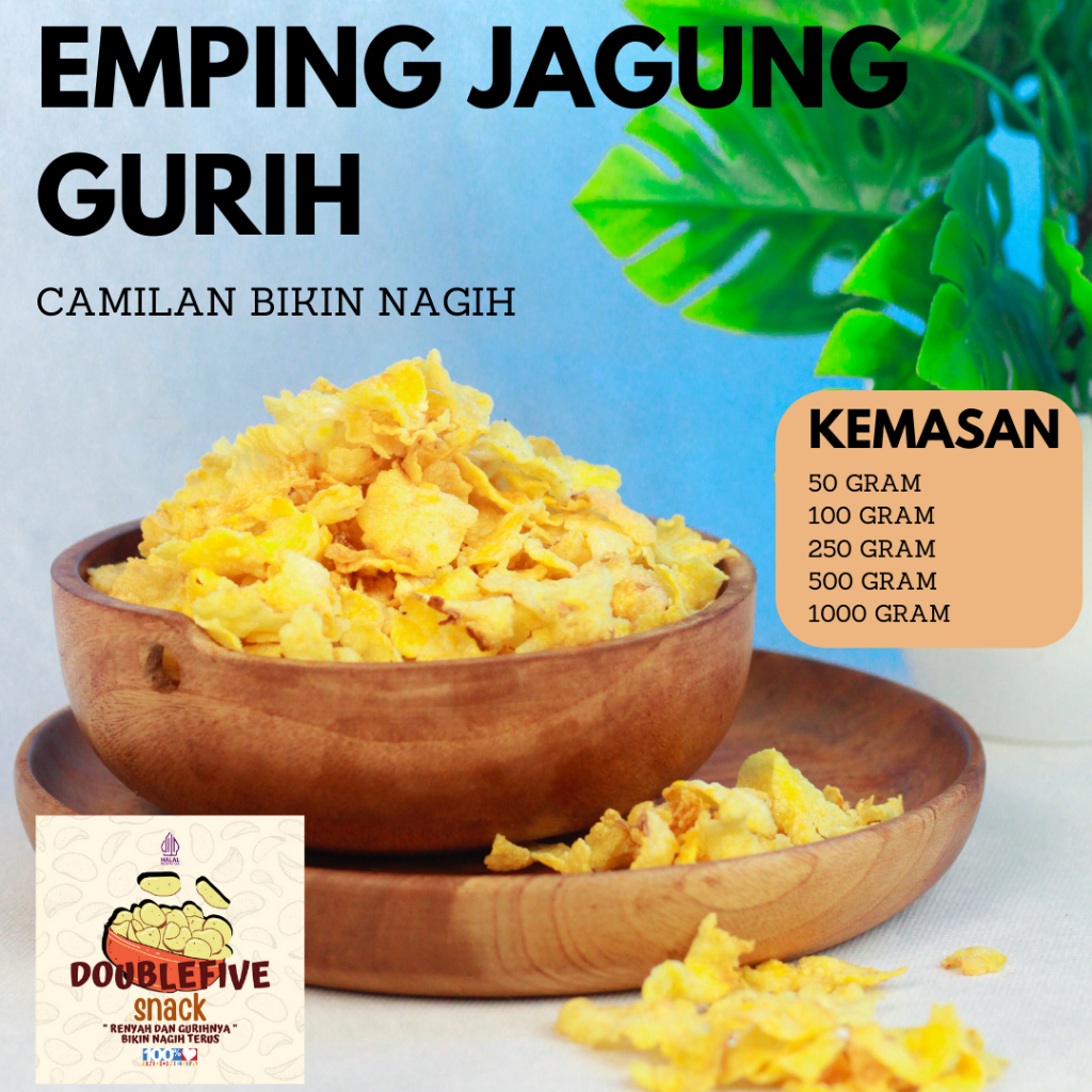 

Snack Kiloan Emping Jagung 250gr Camilan Gurih