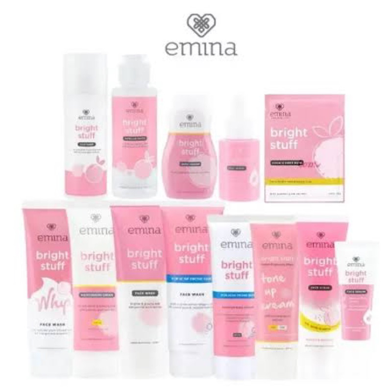 Emina Bright Stuff Face Wash | Bright Stuff Toner | Bright Stuff Serum | Bright Stuff Moisturizing C
