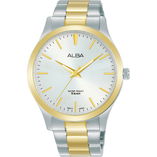 Jam Tangan Alba Pria ARSY96 Kombinasi Gold Pria Original