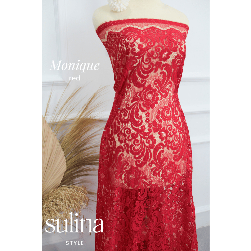 Sulina Style - Kain Kebaya Semi Prancis Saint Lorraine Metallic Monique