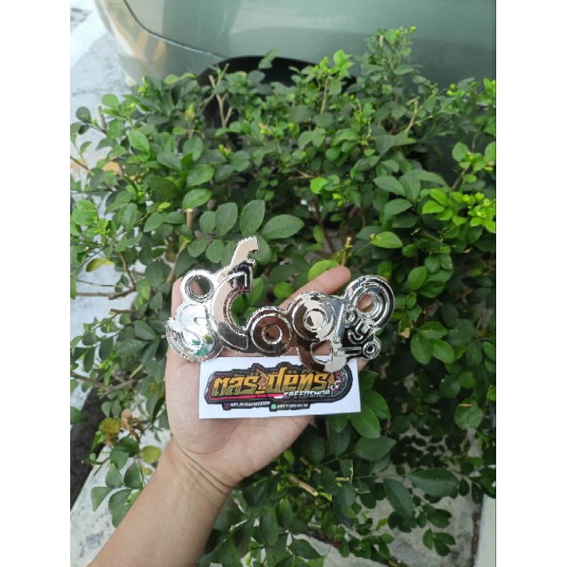 Cover / Garnish Lobang Angin Scoopy Karbu Model Emblem