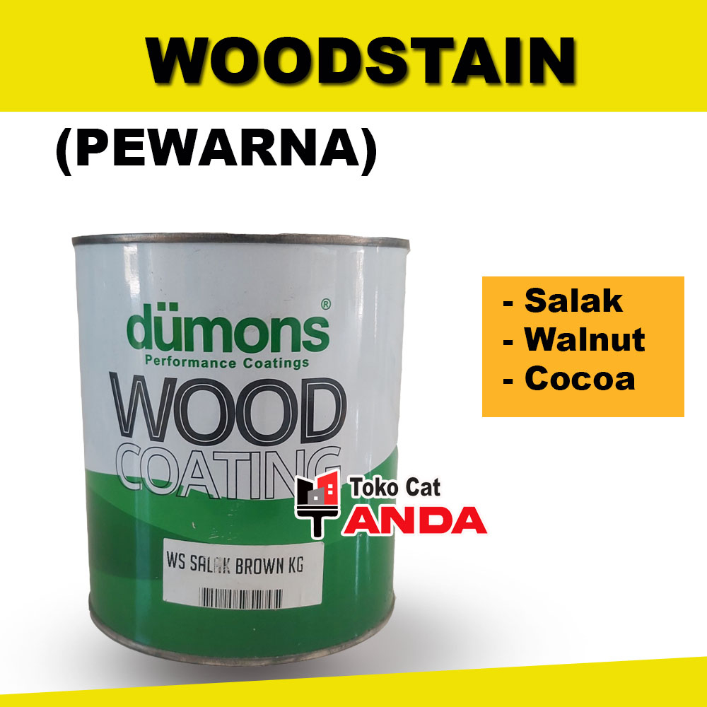 Woodstain DUMONS - Warna Politur Dumons - Salak Brown - Cocoa Brown - Walnut Brown