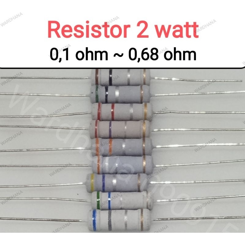 Resistor 0,1 ohm ~ 0,68 ohm 2 watt Resistor 2 watt