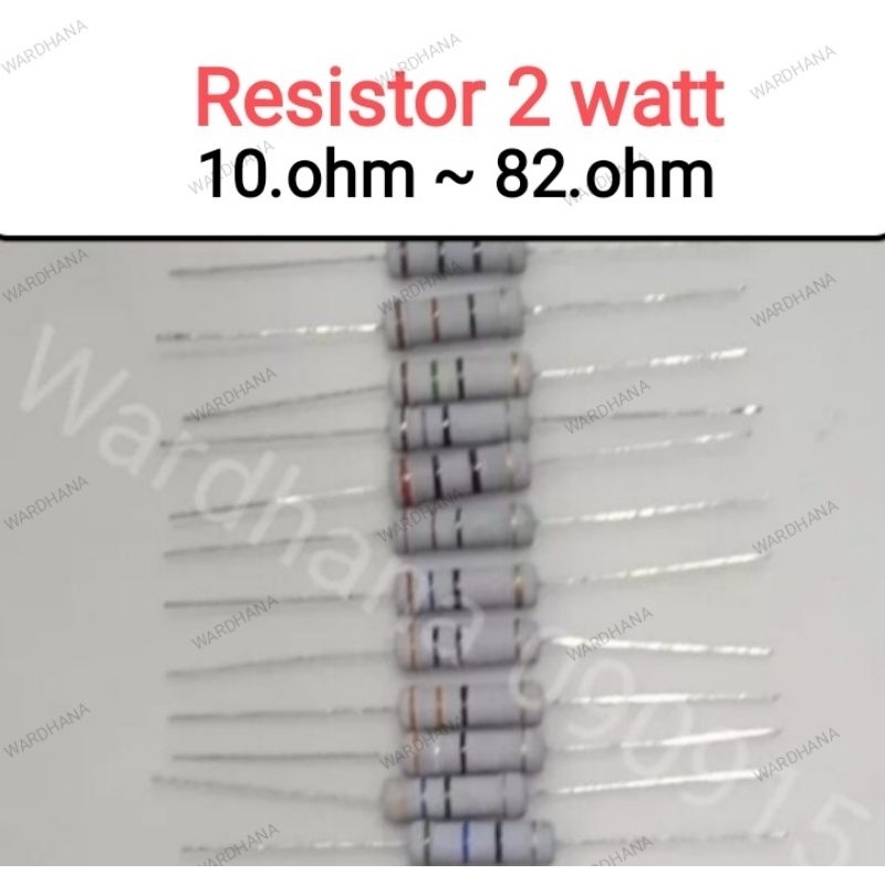 Resistor 10 ohm ~ 82 ohm 2 watt Resistor 2 watt