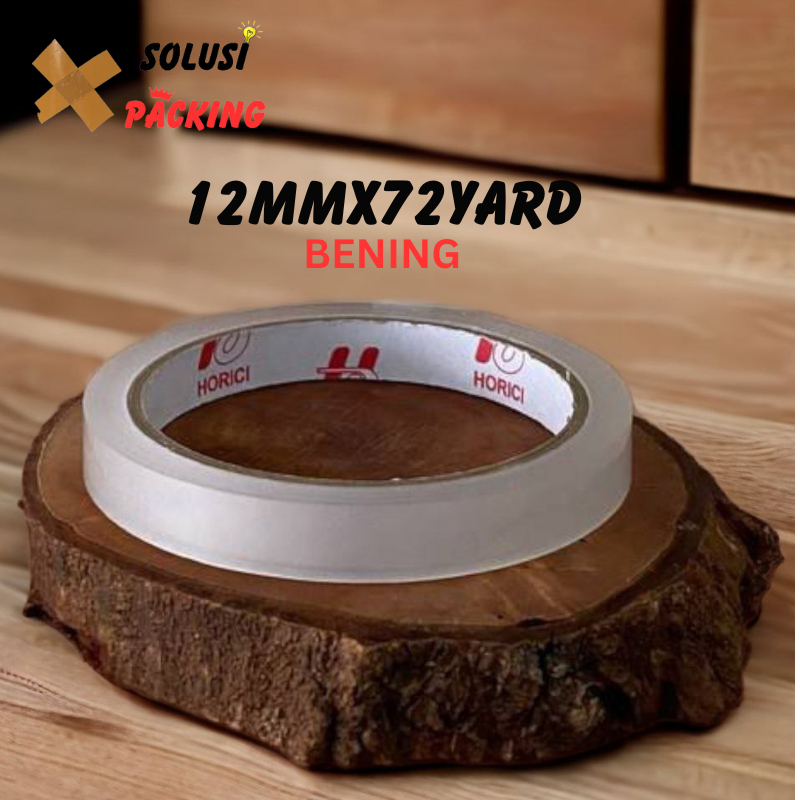 

Isolasi Bening Tape Ukuran 12mm (12mm x 72Yard) [ Roll / Pcs]