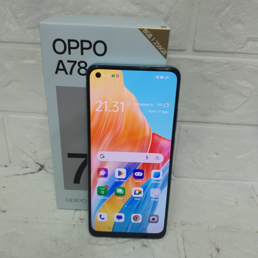 Oppo A78 8/256GB 4G fullset mulus second