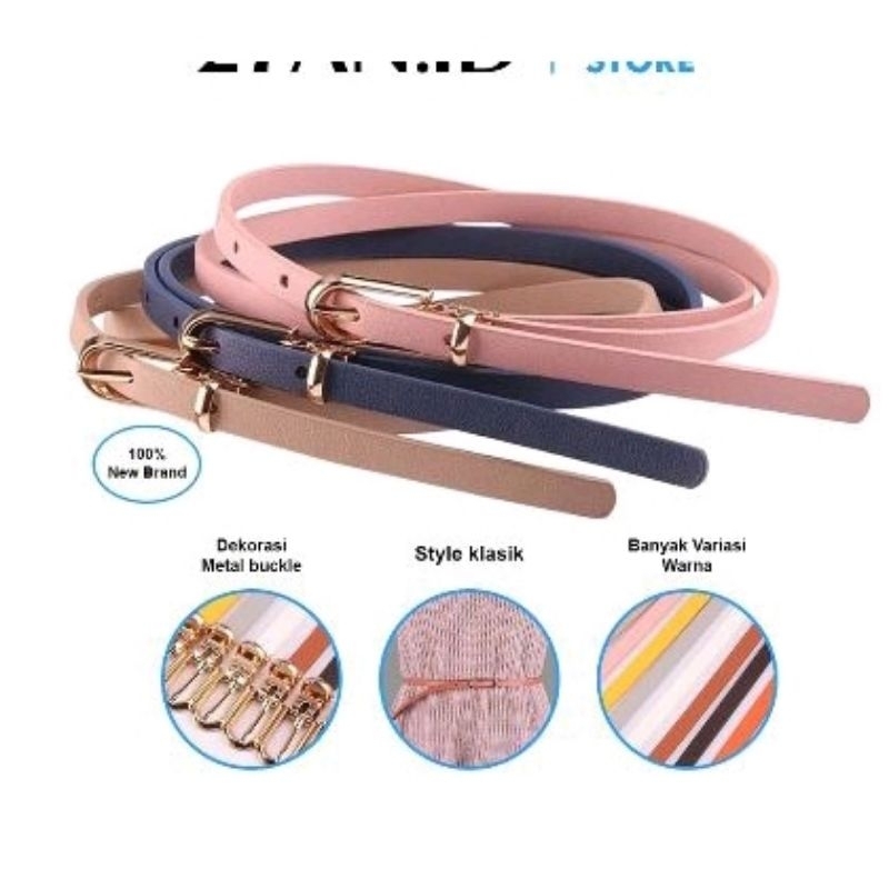 TBE - Ikat Pinggang Wanita Sabuk Fashion Wanita Bahan Kulit PU Gesper Wanita ikat Pinggang Baju dari