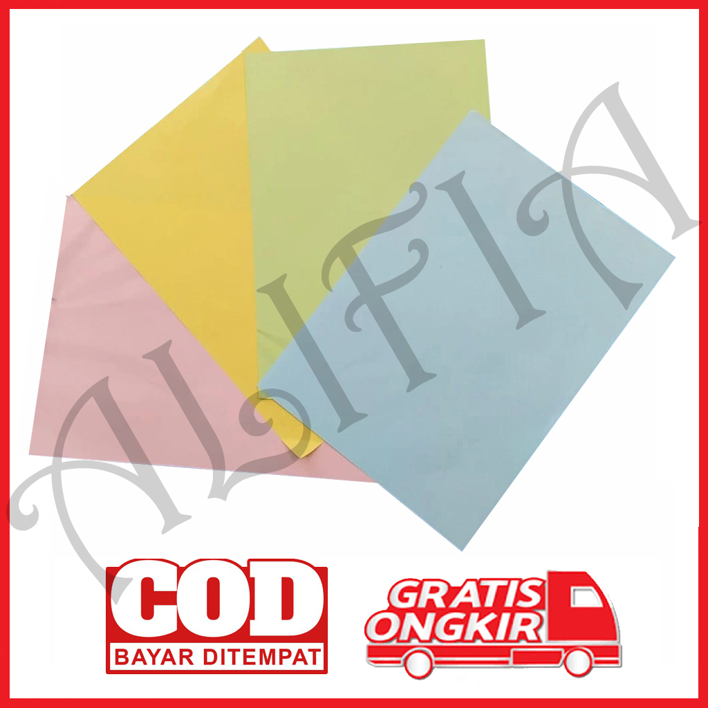 

KERTAS HVS WARNA A4 70 GRAM ISI 100 LEMBAR SINAR DUNIA SIDU
