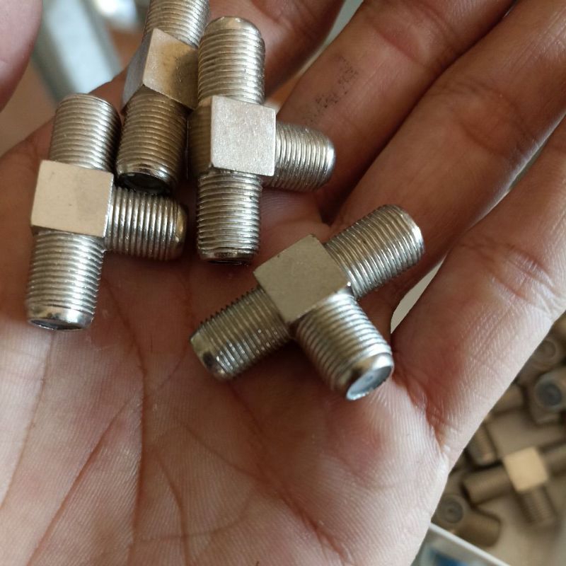 Konektor T drat / T drat antena untuk dua tv